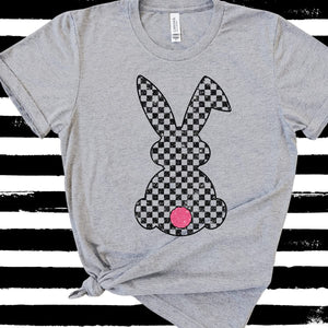 Large checkered bunny 
-2x checkered bunny