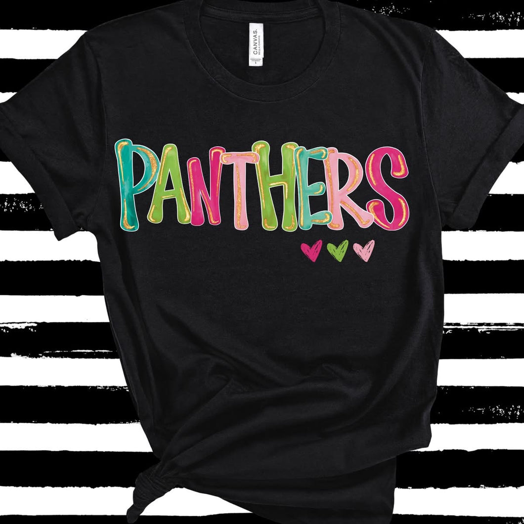 2XL Panthers vneck