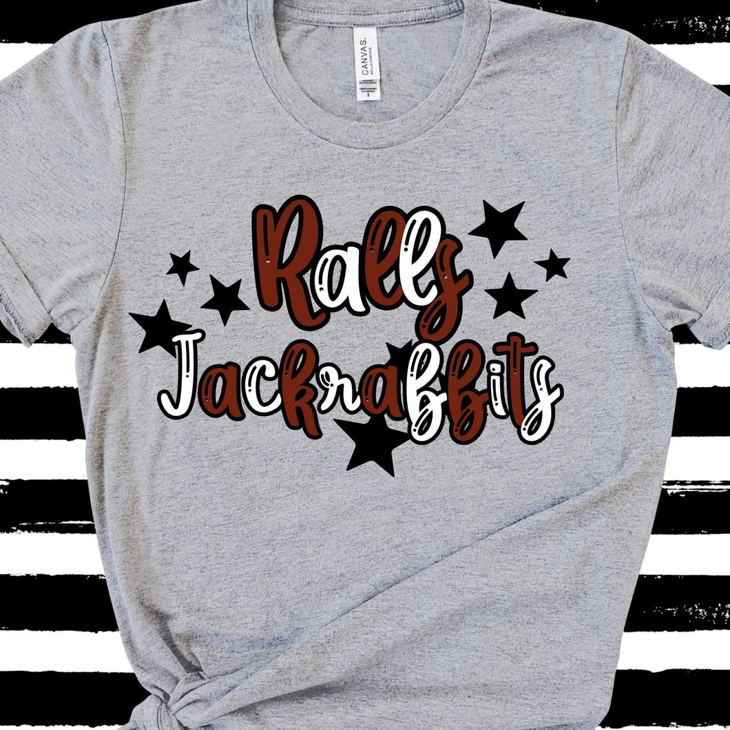 2xl Ralls Jackrabbits Maroon and white