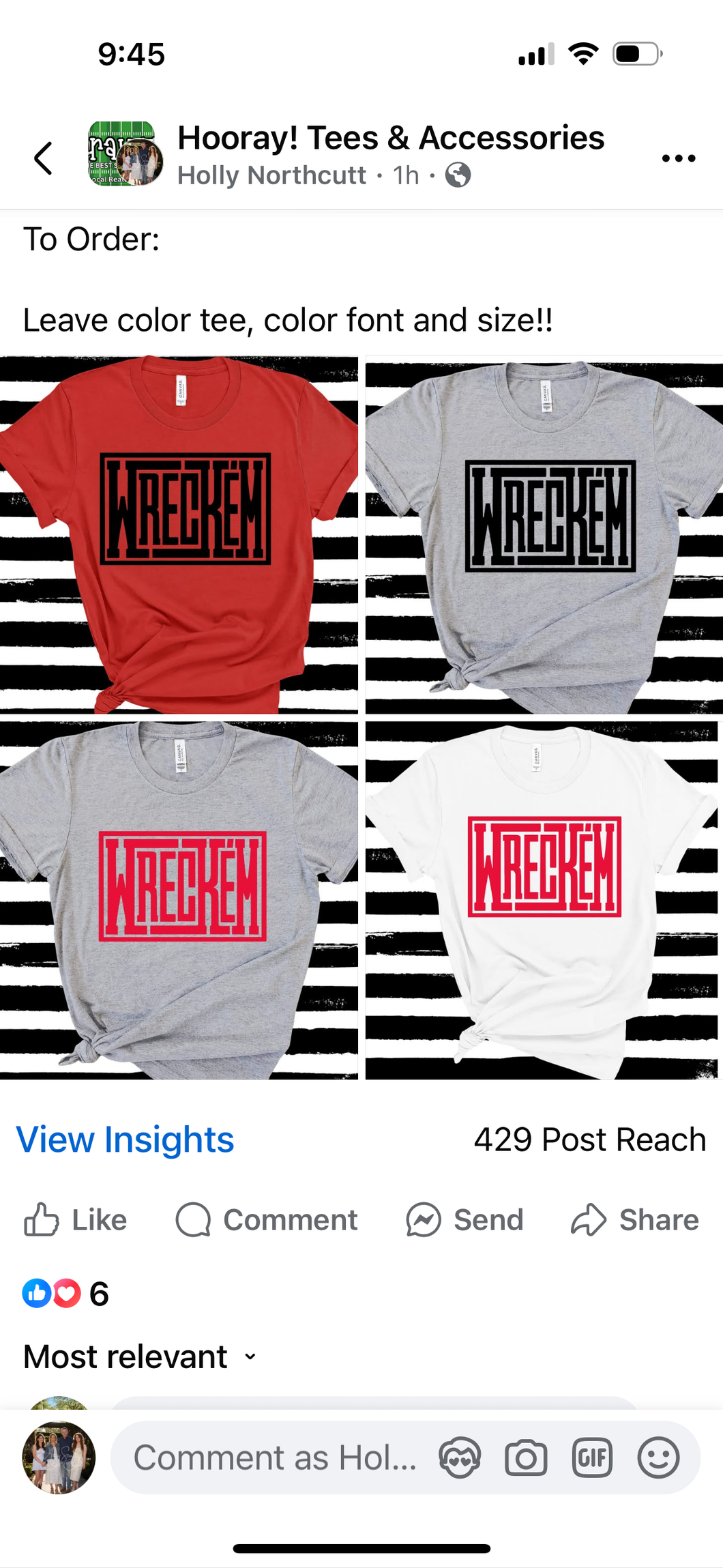 2X - black shirt, red font v neck!