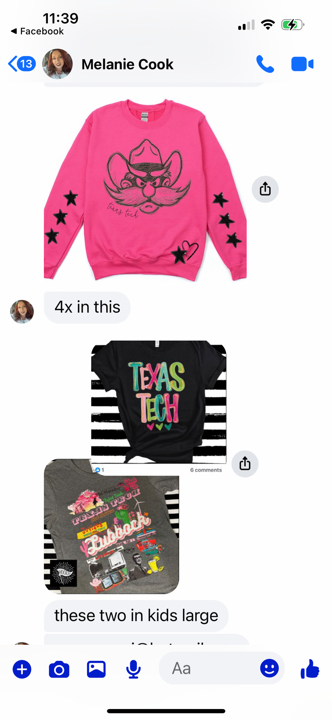 4XL pink SS & youth large in both