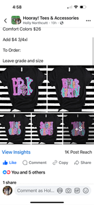 -3rd Grade 
-Comfort Colors large