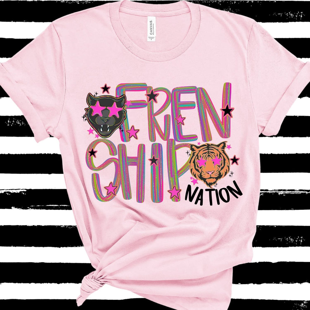 2X pink short sleeve fren