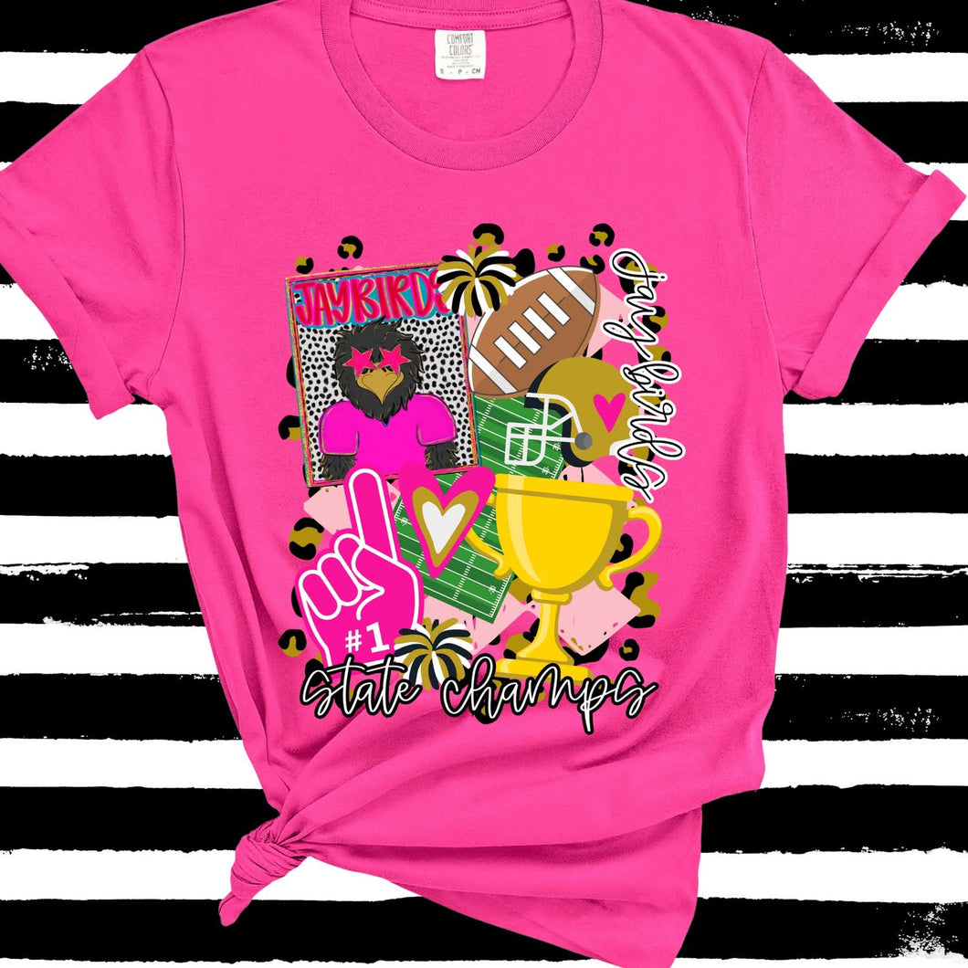 Adult lg and youth lg tshirts jaybirds