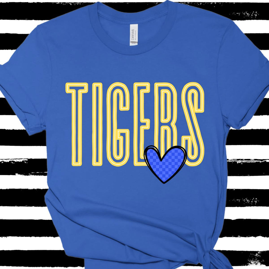 1.  Tigers - just as is 

2. Tech on dark gray instead of white.