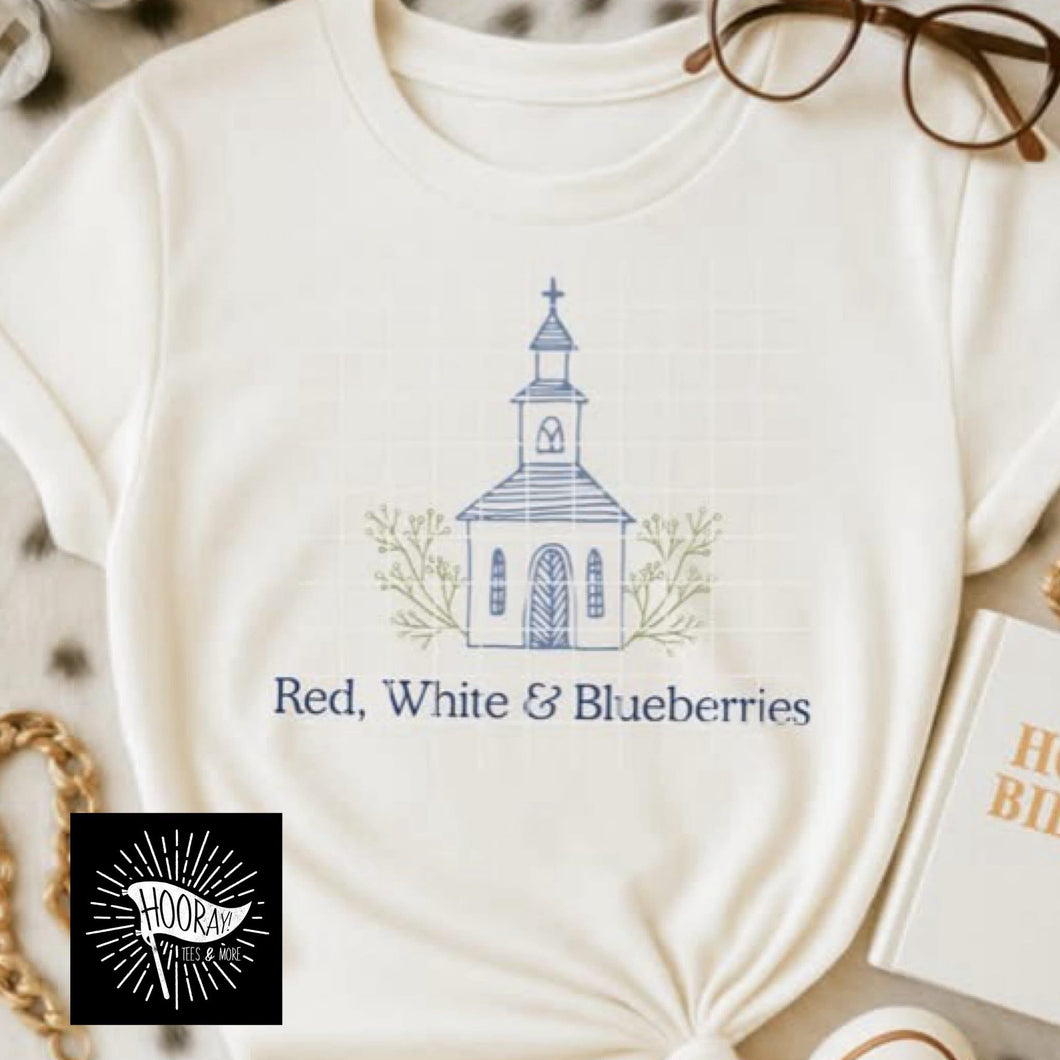 3X Red, White and Blueberries please. v neck if possible. 

Love this so much!