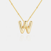 Load image into Gallery viewer, Gold-Plated Bubble Initial Necklace
