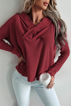 Load image into Gallery viewer, Waffle Knit Long Sleeve Hoodie
