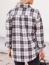 Load image into Gallery viewer, Plaid Collared Neck Long Sleeve Shirt
