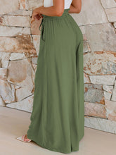 Load image into Gallery viewer, Drawstring Wide Leg Pants with Pockets
