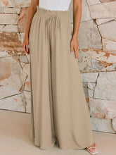 Load image into Gallery viewer, Drawstring Wide Leg Pants with Pockets
