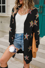 Load image into Gallery viewer, Angel Wings Star Open Front Long Sleeve Cardigan
