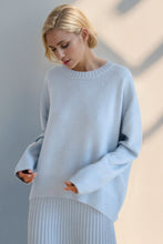 Load image into Gallery viewer, Basic Bae Round Neck Dropped Shoulder Sweater
