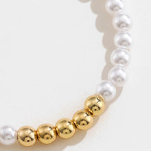 Load image into Gallery viewer, Gold-Plated Pearl Copper Bracelet
