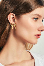 Load image into Gallery viewer, Brass Bow Stud Earrings
