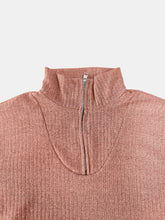 Load image into Gallery viewer, Full Size Quarter Zip Long Sleeve Top
