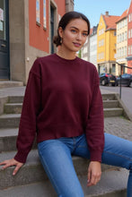 Load image into Gallery viewer, Basic Bae Round Neck Dropped Shoulder Sweater
