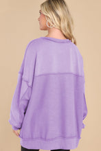 Load image into Gallery viewer, Exposed Seam Long Sleeve Sweatshirt
