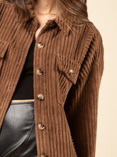 Load image into Gallery viewer, Button Up Long Sleeve Corduroy Jacket
