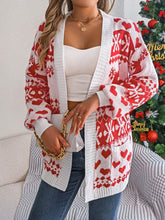 Load image into Gallery viewer, Pocketed Open Front Long Sleeve Cardigan
