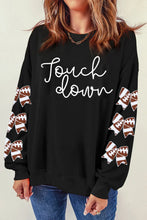 Load image into Gallery viewer, Letter Graphic Bow Long Sleeve Sweatshirt
