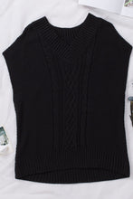 Load image into Gallery viewer, Cable-Knit V-Neck Sweater Vest
