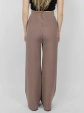 Load image into Gallery viewer, Ribbed Wide Leg Sweater Pants
