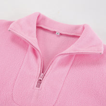 Load image into Gallery viewer, Quarter Zip Long Sleeve Sweatshirt
