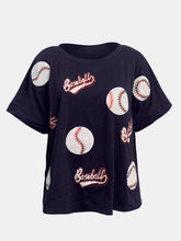 Load image into Gallery viewer, Baseball Round Neck Half Sleeve T-Shirt
