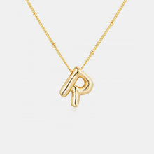 Load image into Gallery viewer, Gold-Plated Bubble Initial Necklace
