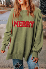 Load image into Gallery viewer, MERRY Side Slit Long Sleeve Sweatshirt
