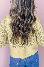 Load image into Gallery viewer, Openwork Open Front Long Sleeve Cardigan

