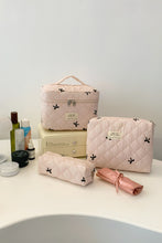 Load image into Gallery viewer, 3 Piece Bow Quilted Cloth Storage Bag Set
