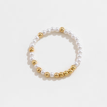 Load image into Gallery viewer, Gold-Plated Pearl Copper Bracelet
