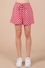 Load image into Gallery viewer, Ces Femme Checkered Round Neck Top and Shorts Set
