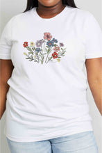 Load image into Gallery viewer, Simply Love Flower Graphic Cotton Tee

