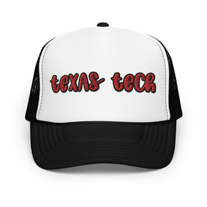 Texas Tech Foam trucker hat