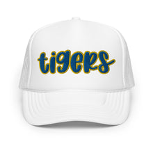 Load image into Gallery viewer, Royal Fat Tigers Font Foam trucker hat
