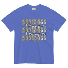 Load image into Gallery viewer, Block Tahoka Bulldogs Comfort Colors garment-dyed heavyweight t-shirt
