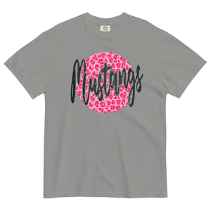 Mustangs Leopard Pink Comfort Colors  garment-dyed heavyweight t-shirt