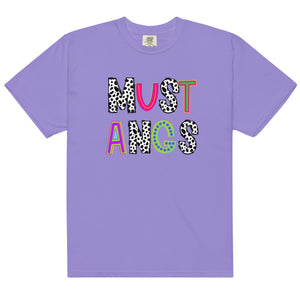 funky Mustangs 3X Violet Comfort Colors garment-dyed heavyweight t-shirt