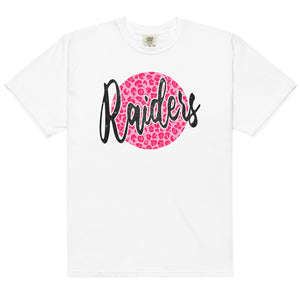 Raiders Pink Leopard Comfort Colors garment-dyed heavyweight t-shirt
