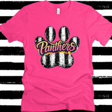 Load image into Gallery viewer, Tigers or Panthers Stripe Paw tee
