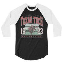 Load image into Gallery viewer, Vintage Texas Tech 3/4 sleeve raglan shirt
