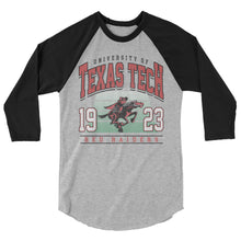 Load image into Gallery viewer, Vintage Texas Tech 3/4 sleeve raglan shirt
