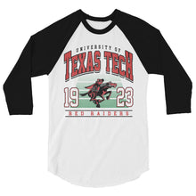 Load image into Gallery viewer, Vintage Texas Tech 3/4 sleeve raglan shirt
