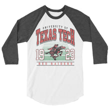 Load image into Gallery viewer, Vintage Texas Tech 3/4 sleeve raglan shirt
