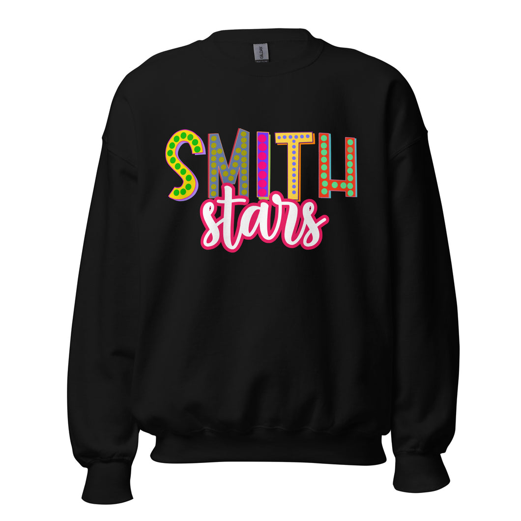 Colorful Smith Stars Gildan Unisex Sweatshirt