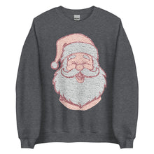 Load image into Gallery viewer, Large Santa Head Unisex Sweatshirt
