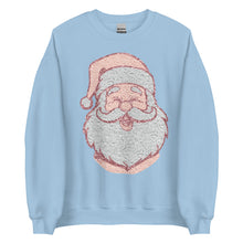 Load image into Gallery viewer, Large Santa Head Unisex Sweatshirt
